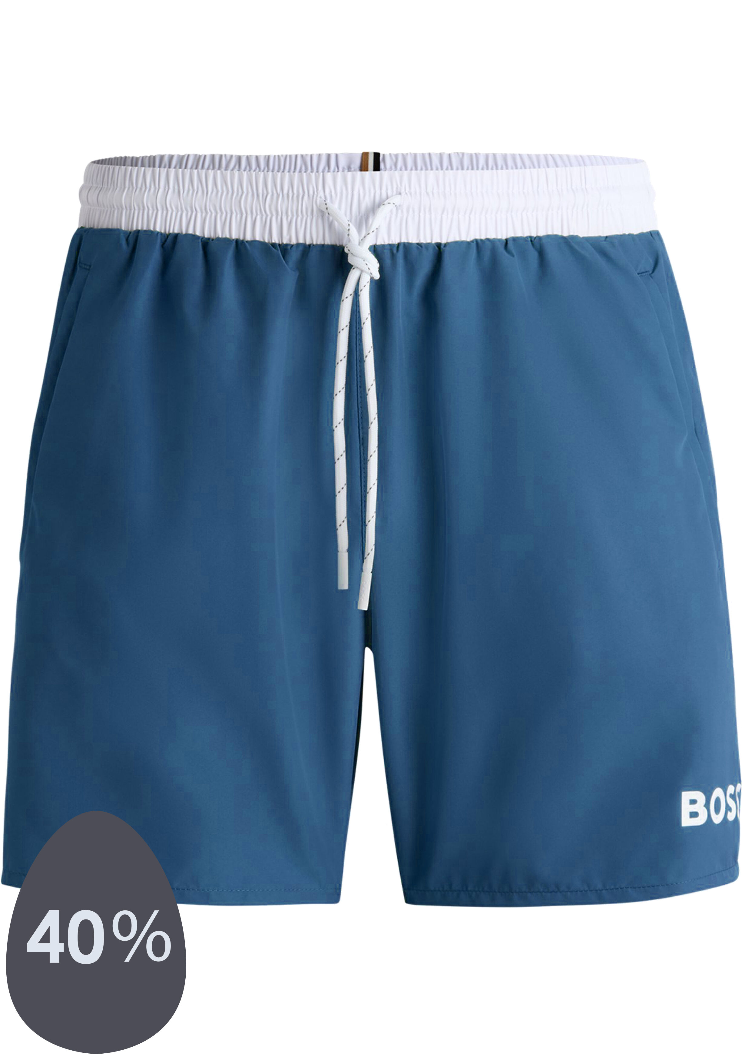 HUGO BOSS Starfish swim shorts, heren zwembroek, blauw